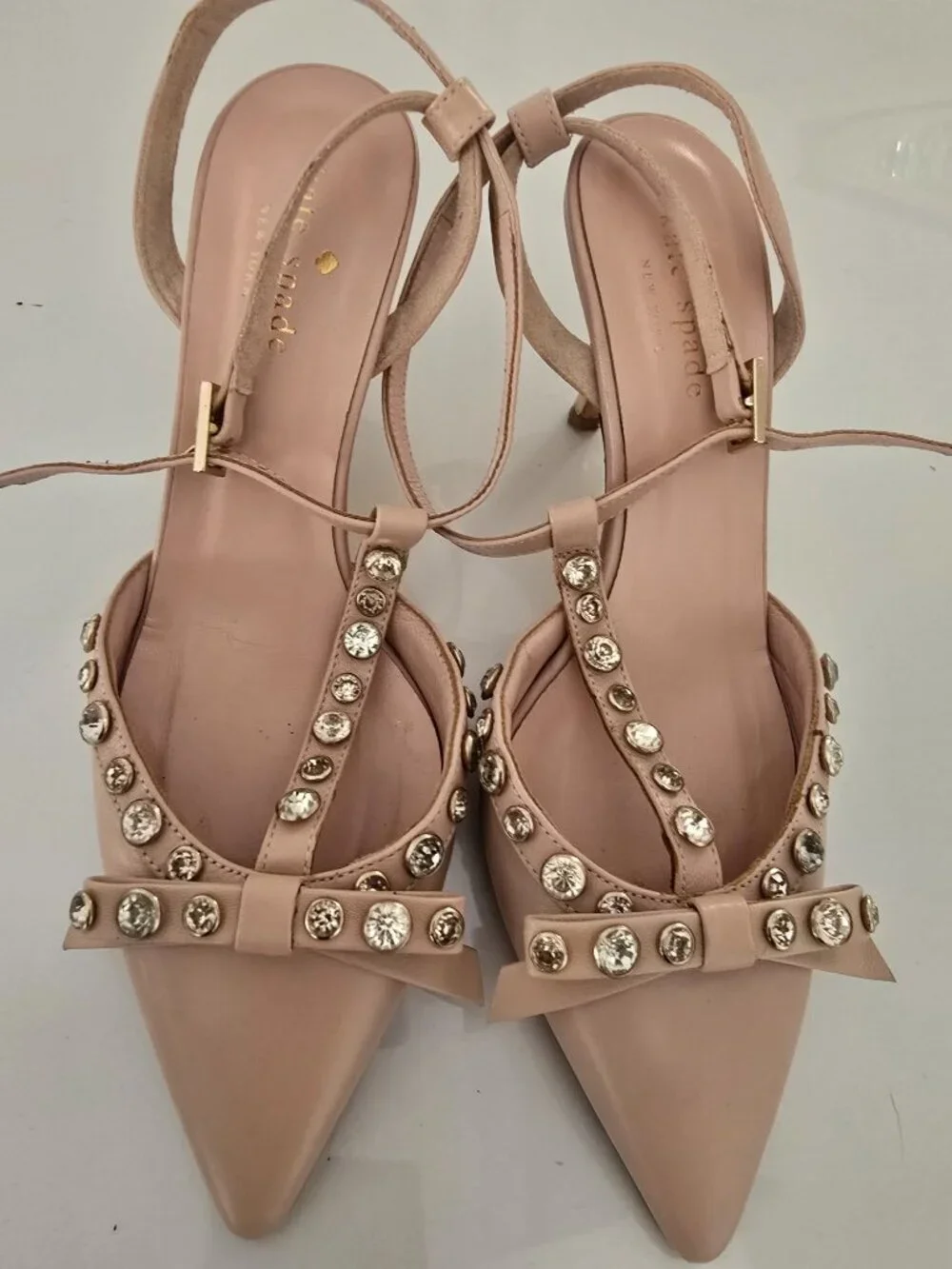 Kate Spade Julianna Jeweled Blush Pump